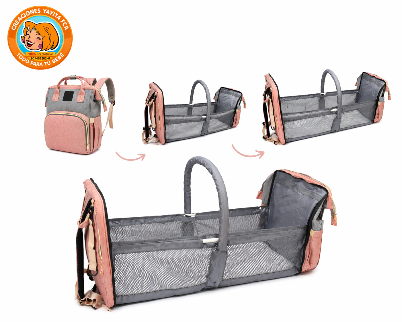 Pañalera Morral Cambiador