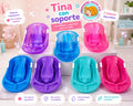 Tina Plástica Con Soporte